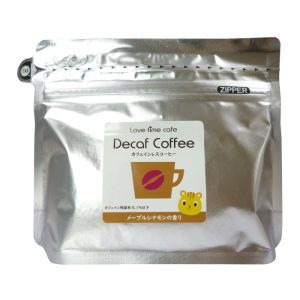 メープルシナモンのカフェインレスコーヒー（パッケージ）