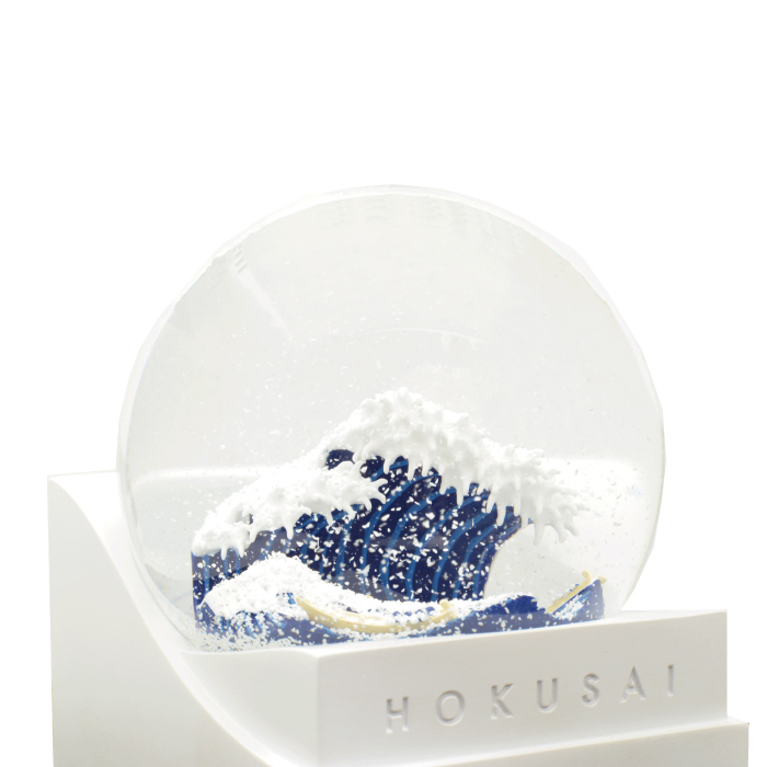 【アートグローブ・スノードーム】葛飾北斎 冨嶽三十六景 神奈川沖浪裏