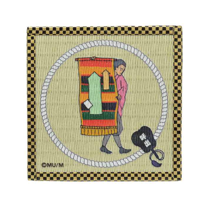 相撲畳コースター 呼び出し懸賞旗