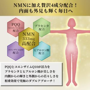 NMN 30000+PQQ+プラセンタ サプリメント 90粒入り